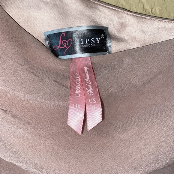 Lipsy London Muted Mauve One Shoulder Romper - Picture 6 of 7